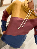 Rot Langarm Kapuze Sweatshirt