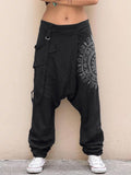 Retro Hose mit Abstrakt-Print