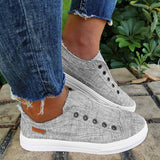Stoff Minimalist Schlupf Plateau Sneakers