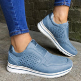 Athletisch Slip on Atmungsaktiven Plateauschuhe