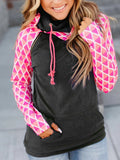 Lässig Langarm Farbblock Sweatshirt