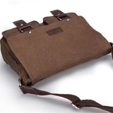 Segeltuch Büchertasche Retro Kuriertasche mit Großen Fassungsvermögen