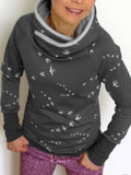 Stehkragen Große Größen Sweatshirt