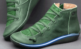 Unifarben Flache Stiefelette