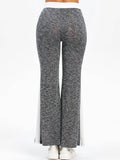 Hoch Geschnitten Bund mit eingezogen Gummizug und Tunnelzug Yoga Hose