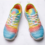Gradient Farben Luftkissen Sportlich Plateau Sneakers Sportschuh