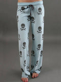 Hose mit Tunnelzug und Totenkopfmuster