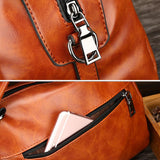 Retro Handtaschen Ledertaschen mit Großen Fassungsvermögen