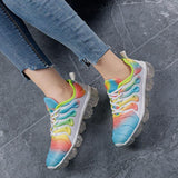 Gradient Farben Luftkissen Sportlich Plateau Sneakers Sportschuh