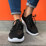 Damen Masche Atmungsaktiv Perforierte Sneakers