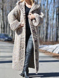mittlere Länge Pullover Mantel
