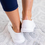 Alltag Canvas Slip-On Flache Loafers Grau Schwarz