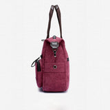 Mit grossem Fassungsvermögen Segeltuch Leder Umhängetasche Crossbody Tasche für Arbeit auf Reisen