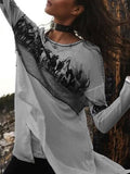 Sweatshirts mit Cew Ausschnitt  Print