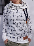 Print Lässiger Sweatshirt