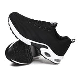 Sportlish Flyknit Stoff Bequem Keilabsatz Sneakers