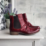 Kunstleder Strand Niedrig Stiefelette