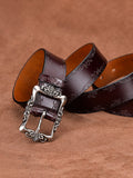 Retro Rindsleder Gürtel