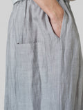 Leinen Hosen mit Taschen