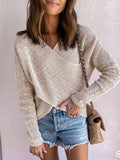 Massiver Farb Pullover