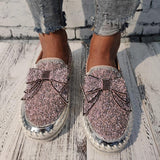 Damen Funkelnde Strasse Loafers