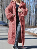 mittlere Länge Pullover Mantel