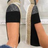 Espadrilles Paillette Slip On Loafers