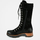 Reißverschluss Date Stiefelette aus Kunstleder
