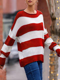 Streifen Pullover Mit Lang Ärmeln