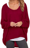 Damen Lose Asymmetrisch Jumper Sweatshirt Pullover Bluse Oberteile Oversize Tops