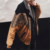 Modische bunte Baumwolljacke mit Reversdruck