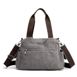 Canvas Crossbodytaschen Schwarz Blau Grau