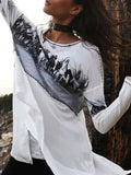 Sweatshirts mit Cew Ausschnitt  Print