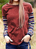 Baumwollgemisch Print Lässig Shirts & Blusen&Shirts