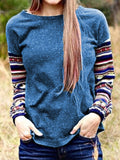 Baumwollgemisch Print Lässig Shirts & Blusen&Shirts