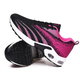 Sportlish Flyknit Stoff Bequem Keilabsatz Sneakers