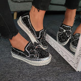 Damen Funkelnde Strasse Loafers