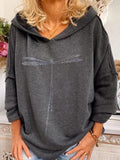 Lange Ärmel bedruckte Hoodie