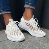 Damen Masche Atmungsaktiv Perforierte Sneakers