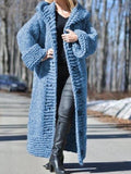 mittlere Länge Pullover Mantel