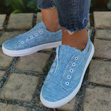 Stoff Minimalist Schlupf Plateau Sneakers