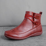 Geflochtener Riemen Flache  Stiefelette