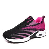 Sportlish Flyknit Stoff Bequem Keilabsatz Sneakers