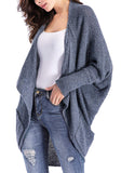 Fledermausärmeln Pullover Mantel