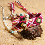 Boho Perle Steine Strand Fußkette Knöchelkette