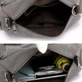 Canvas Crossbodytaschen Schwarz Blau Grau