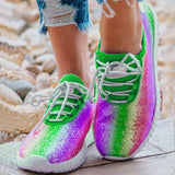 Bunt Paillette Schnürung Sneaker