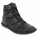 Bequeme Runde Stiefelette mit Schnalle
