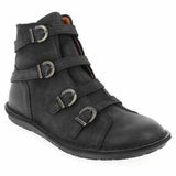 Bequeme Runde Stiefelette mit Schnalle
