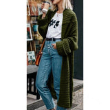 mittlere Länge Pullover Mantel